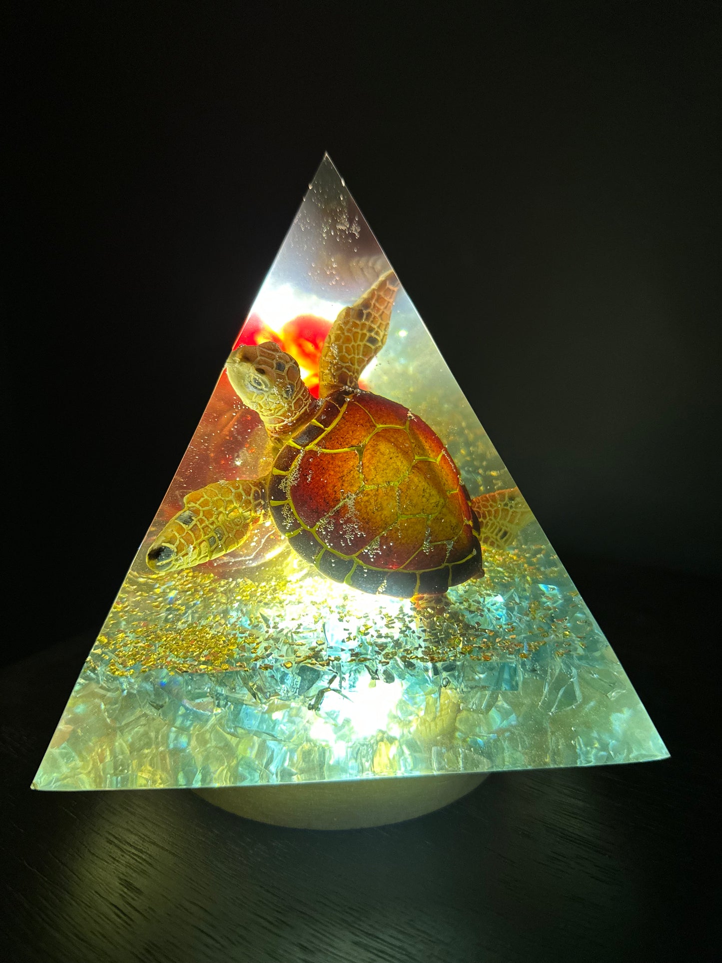 Fire and Ice Red Turtle Pyramid