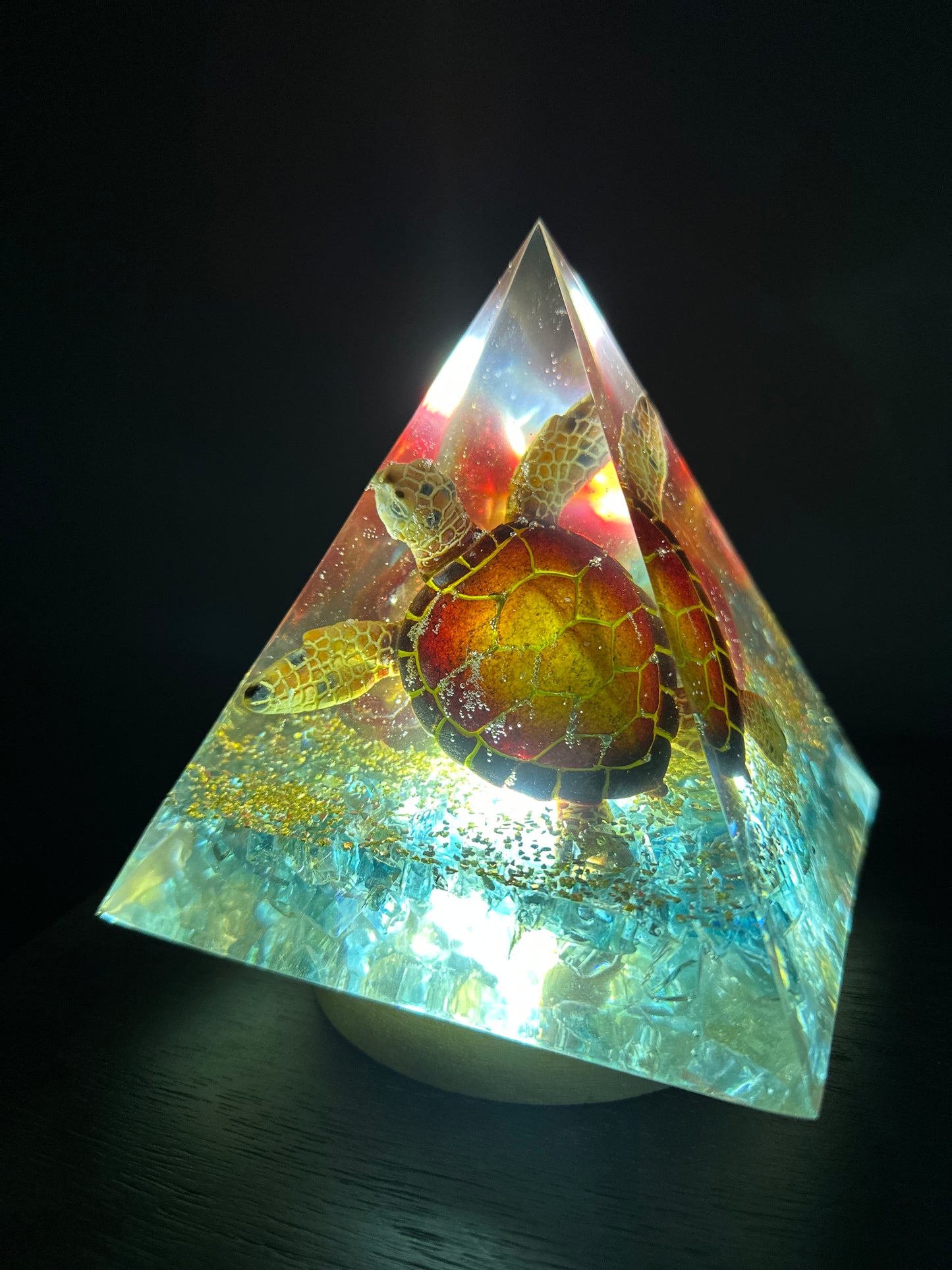 Fire and Ice Red Turtle Pyramid