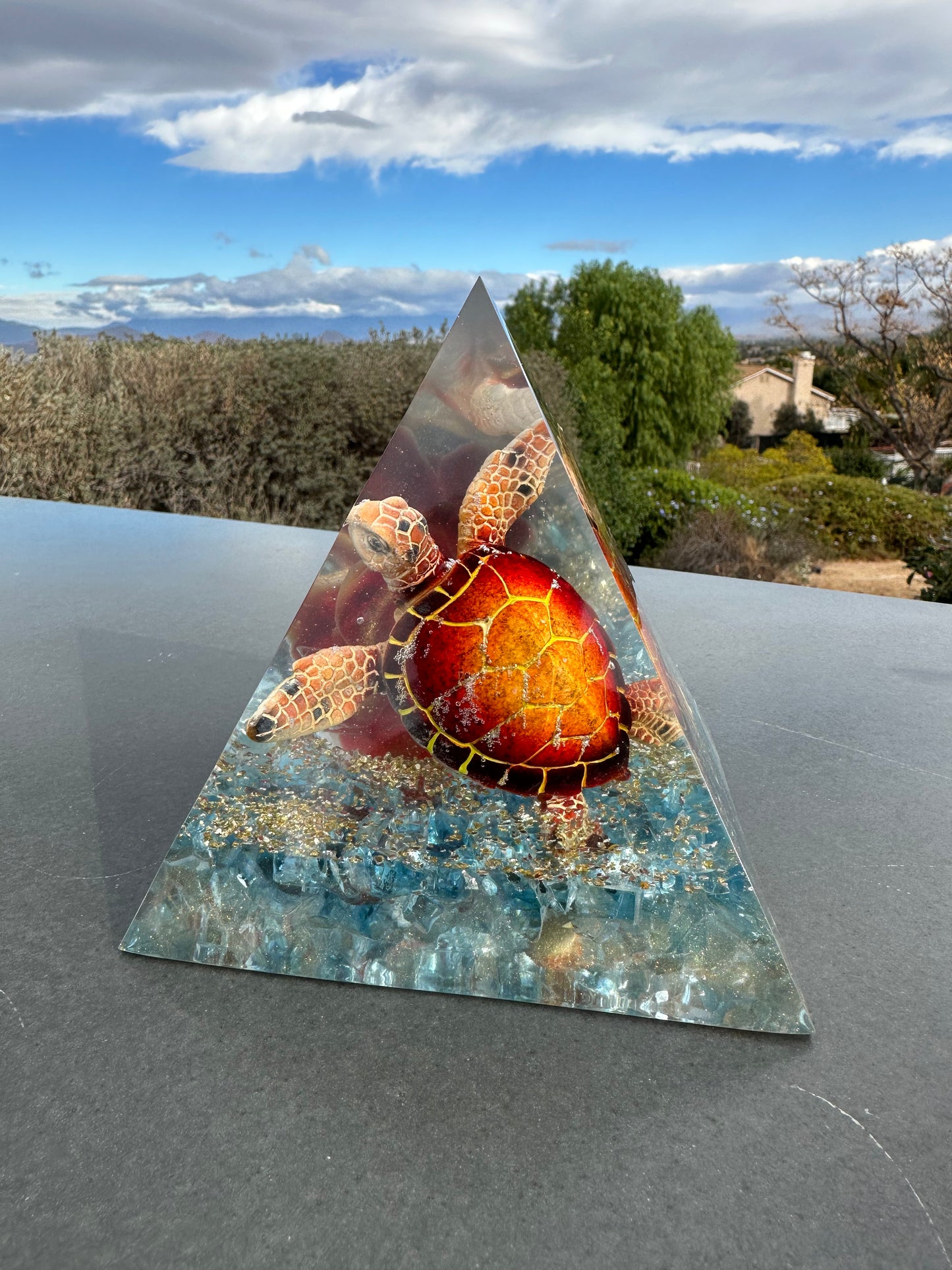 Fire and Ice Red Turtle Pyramid