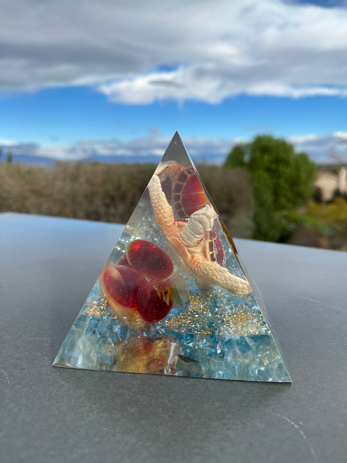 Fire and Ice Red Turtle Pyramid