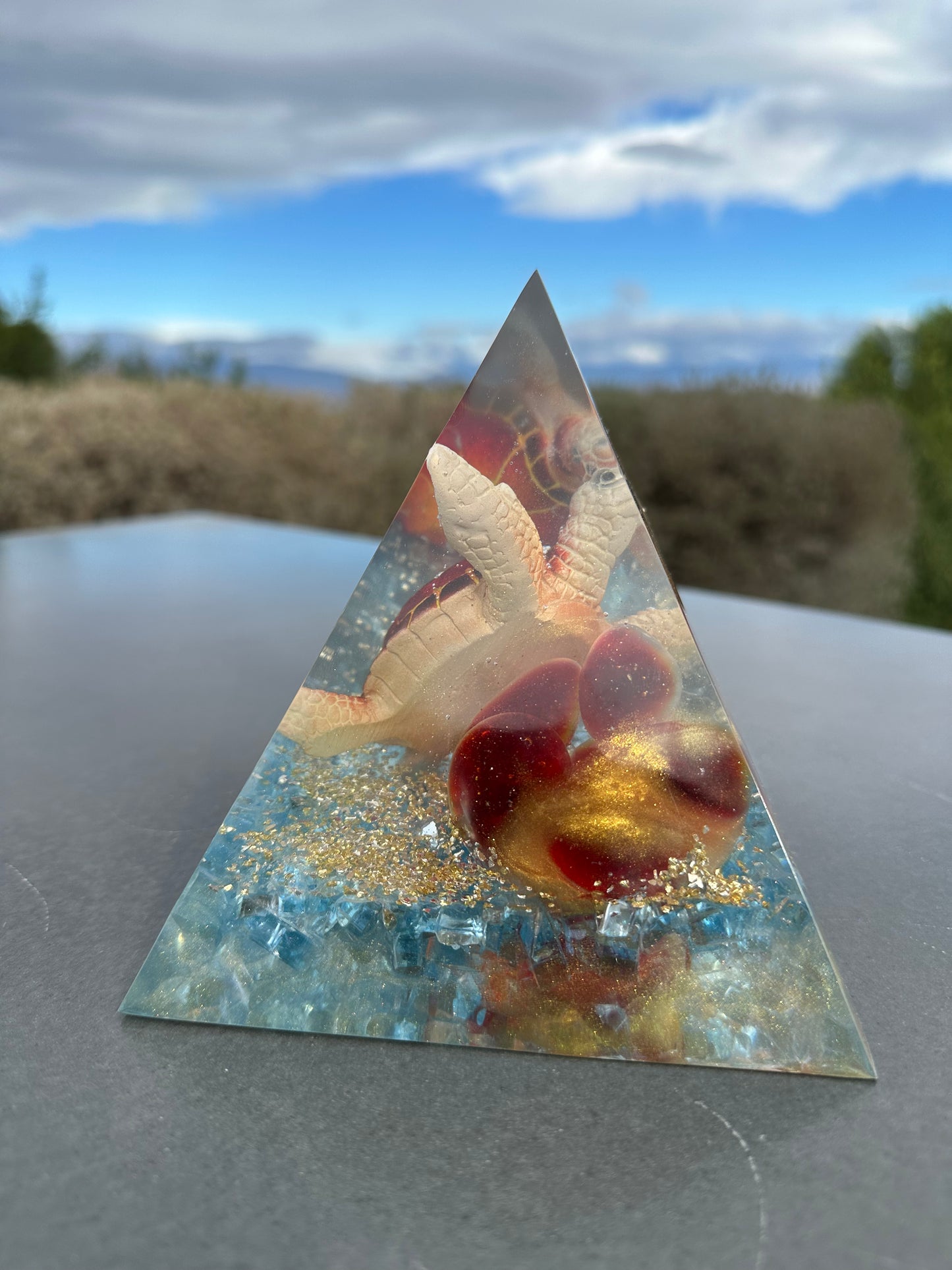 Fire and Ice Red Turtle Pyramid
