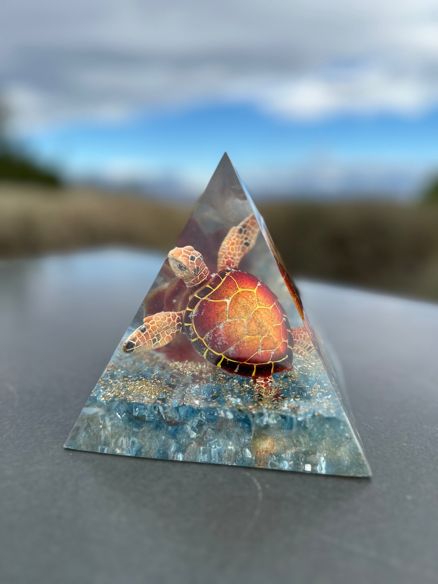 Fire and Ice Red Turtle Pyramid