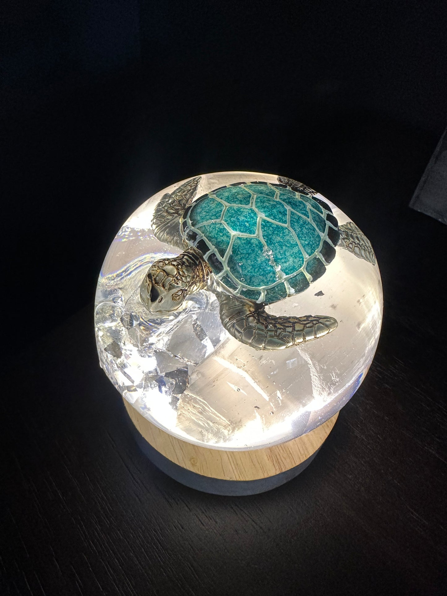 Platinum Double Selenite Tower Power Turtle