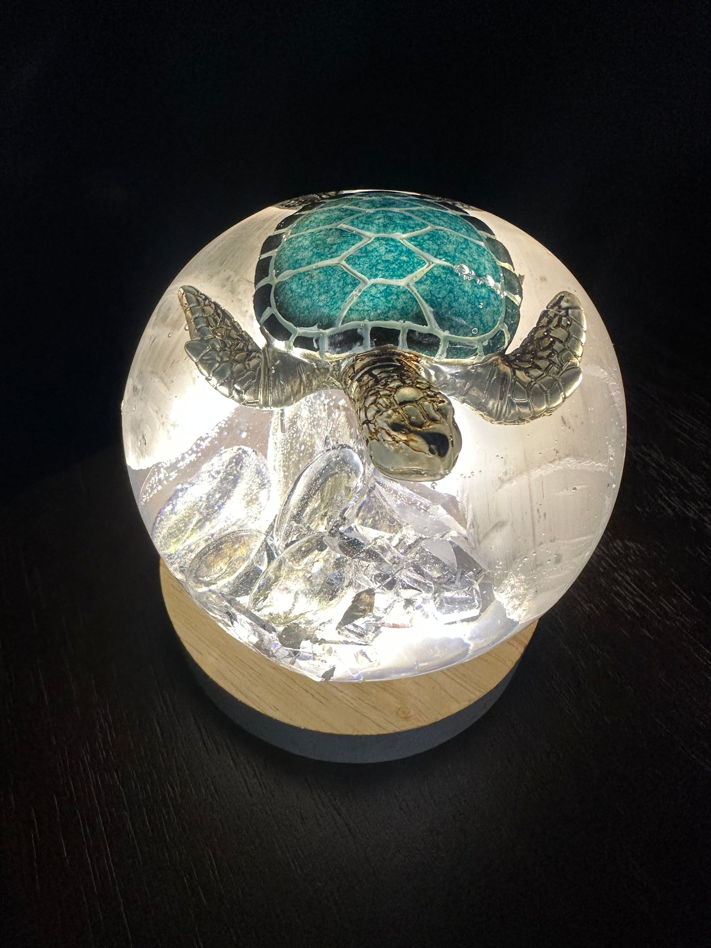 Platinum Double Selenite Tower Power Turtle
