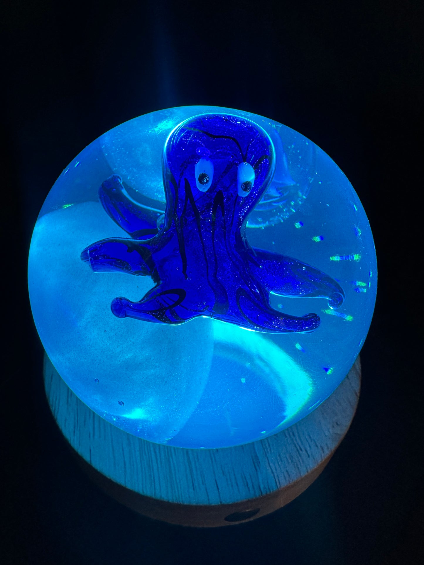 Blue Baby Octopus Marble Fantasy