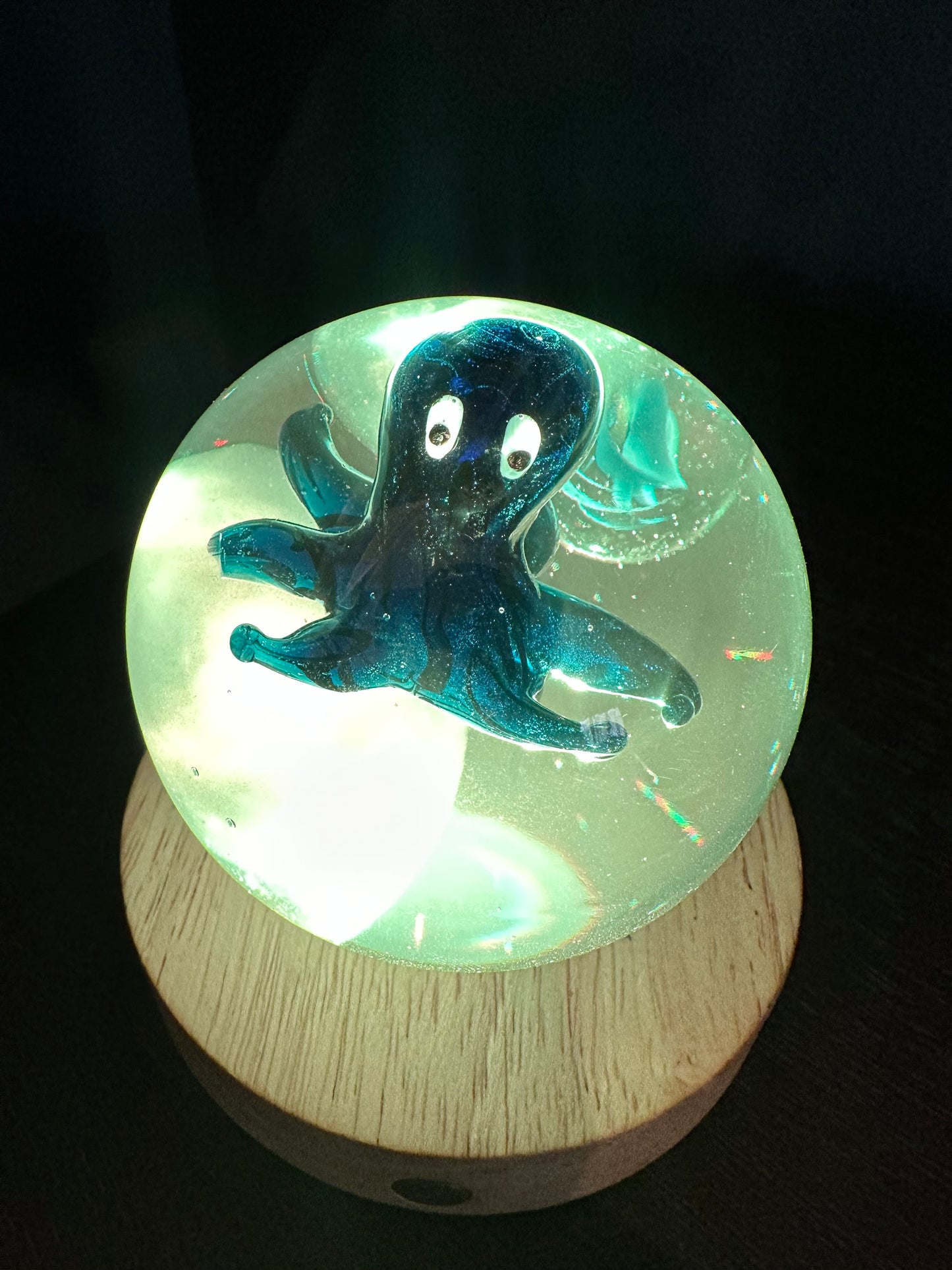 Blue Baby Octopus Marble Fantasy