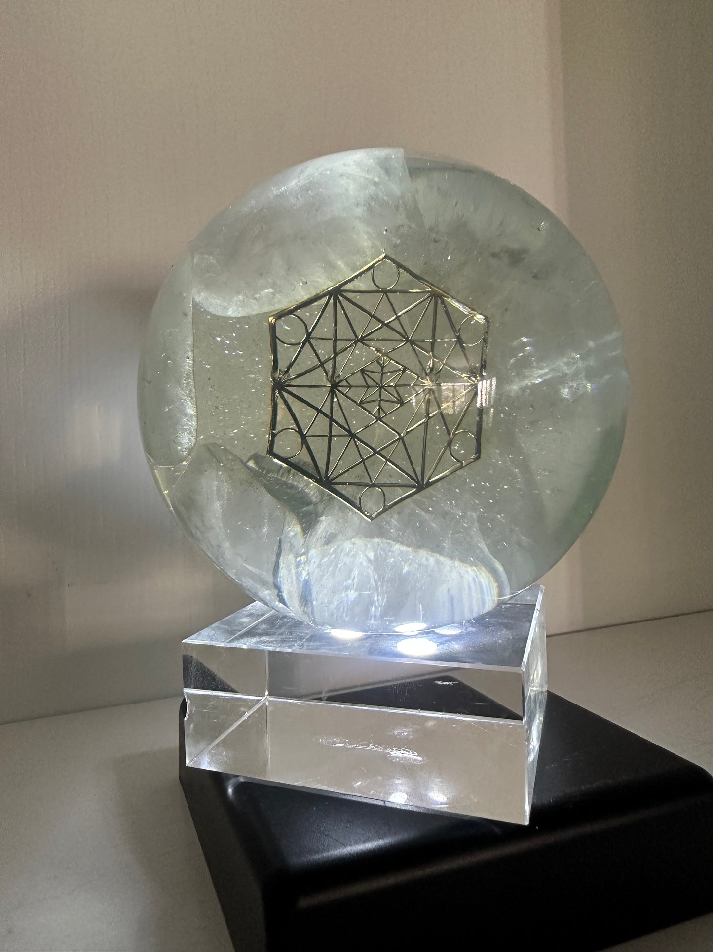Rose Quartz Orgonite Sphere