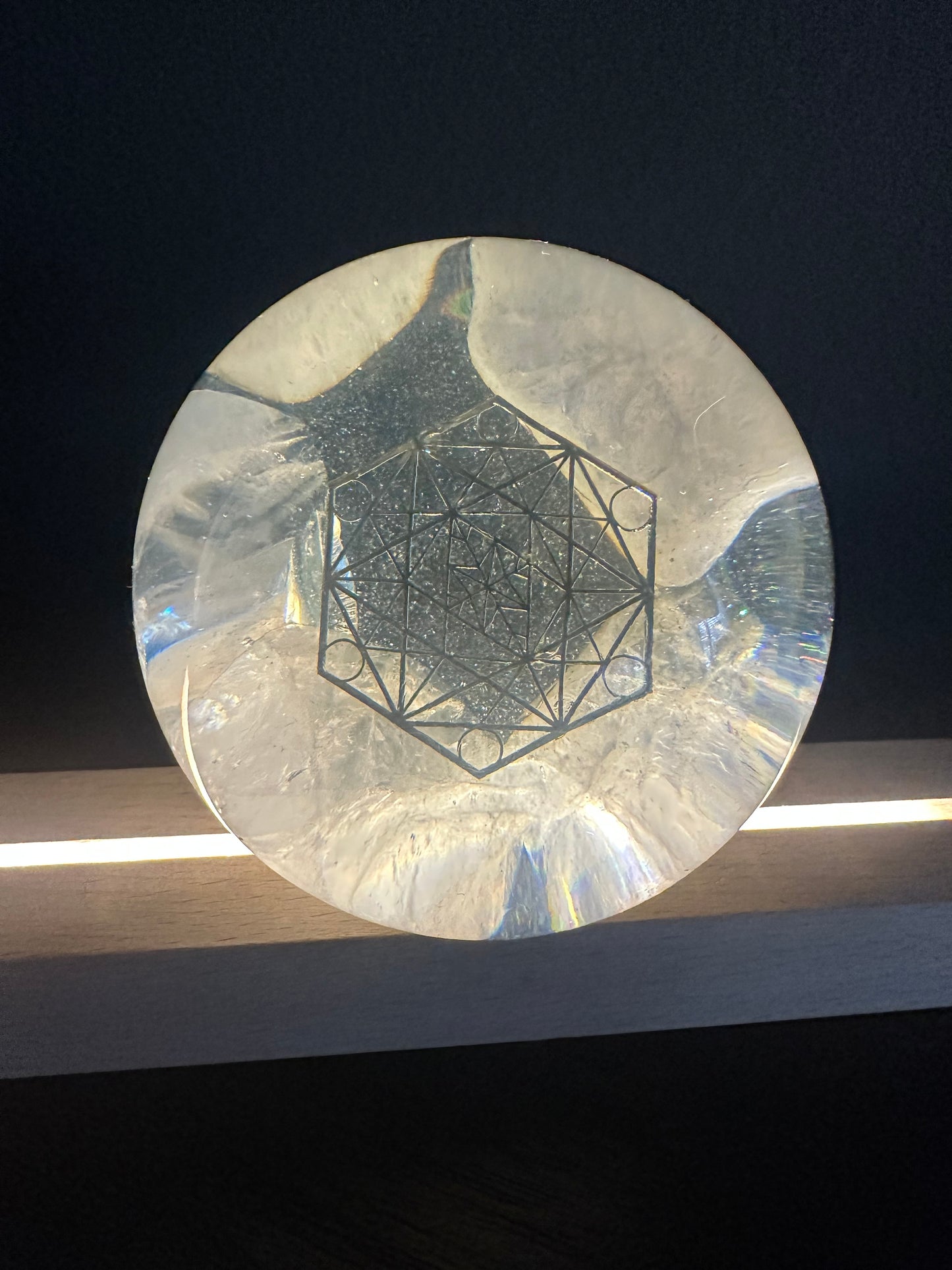 Rose Quartz Orgonite Sphere