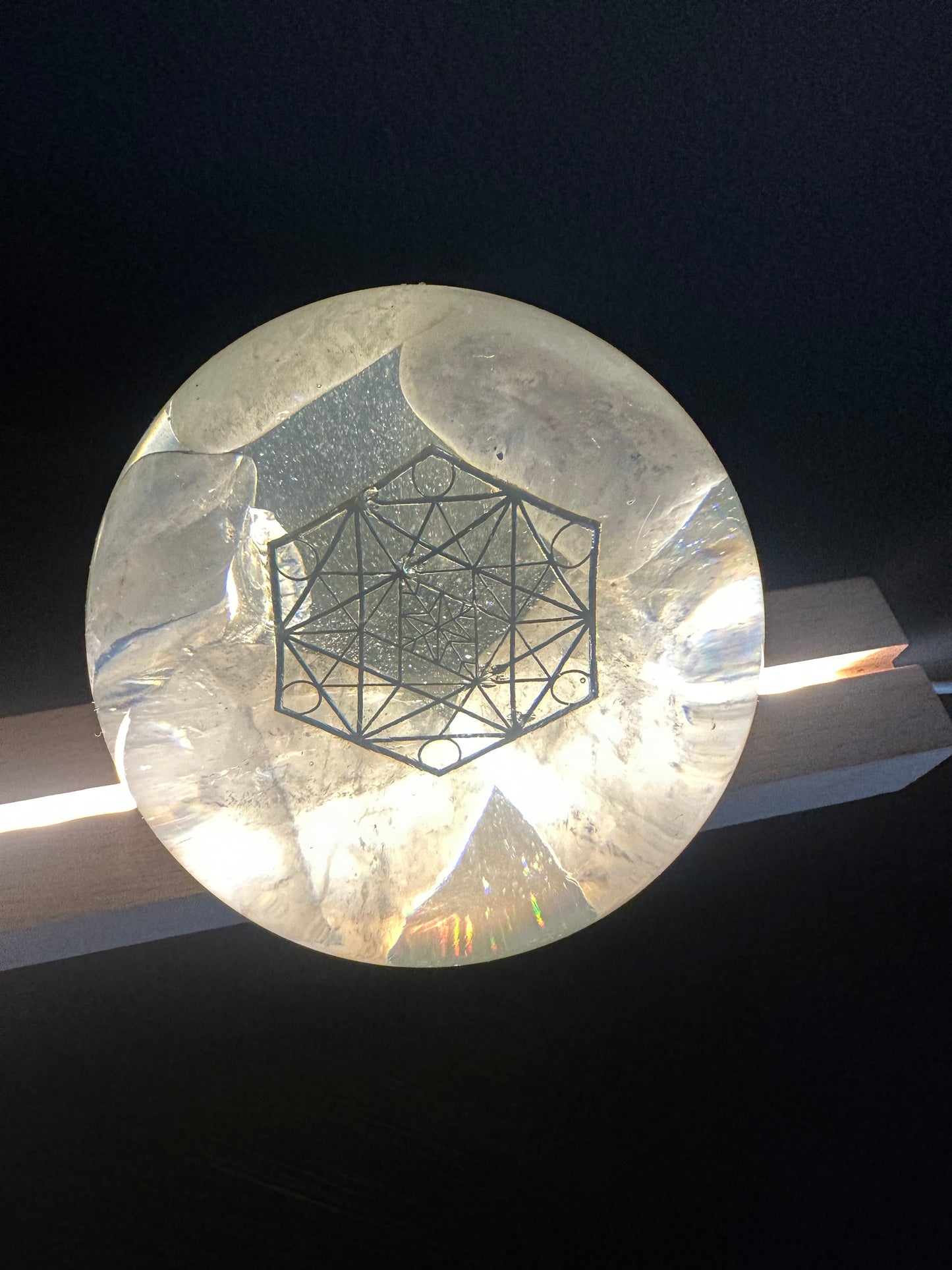 Rose Quartz Orgonite Sphere