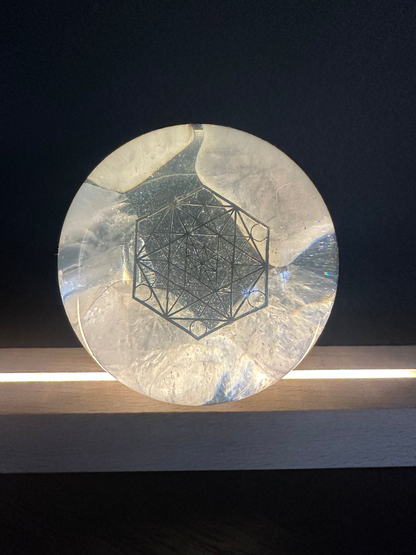 Rose Quartz Orgonite Sphere