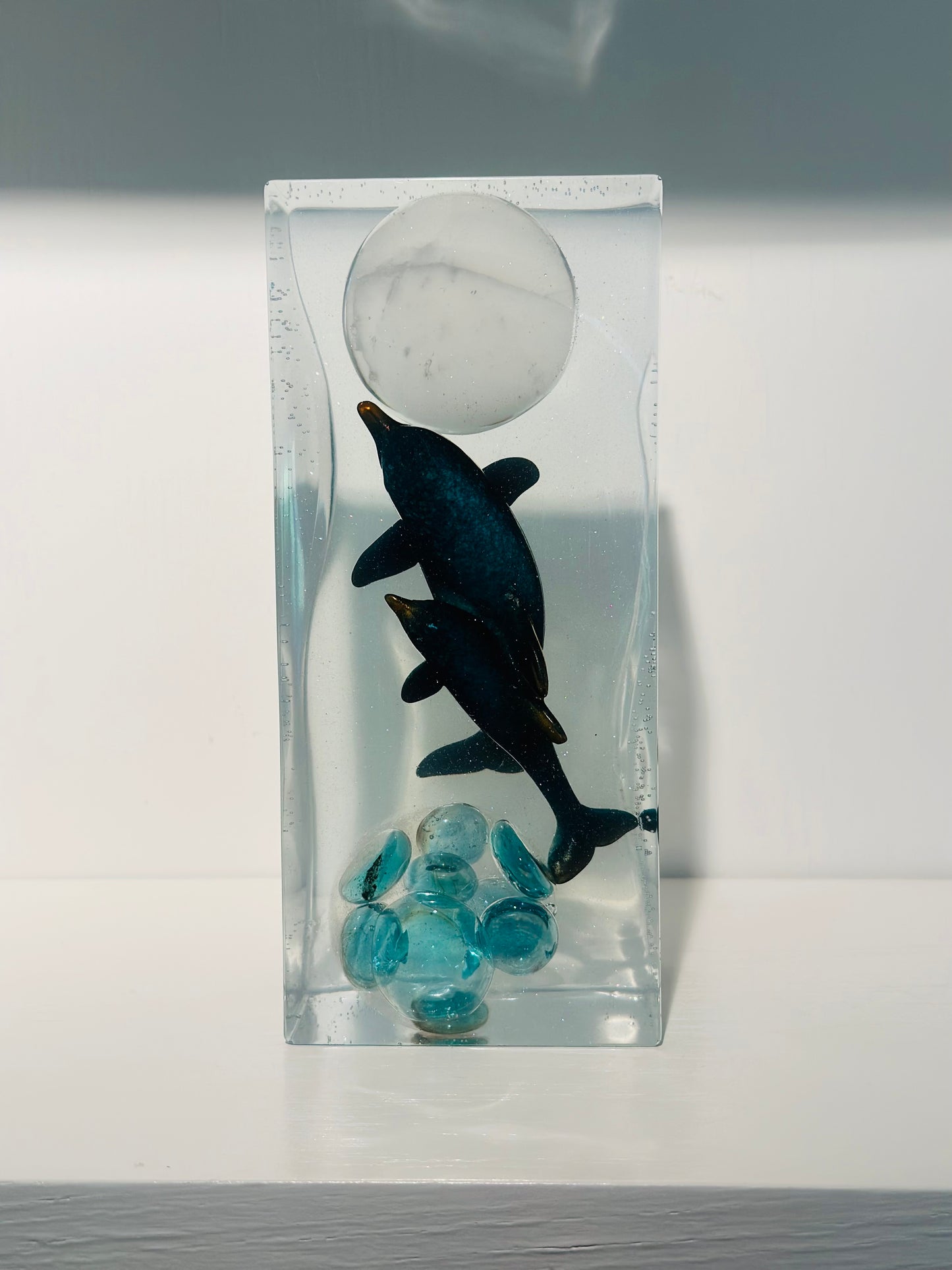 Full Moon Aquatic Dream Dolphins