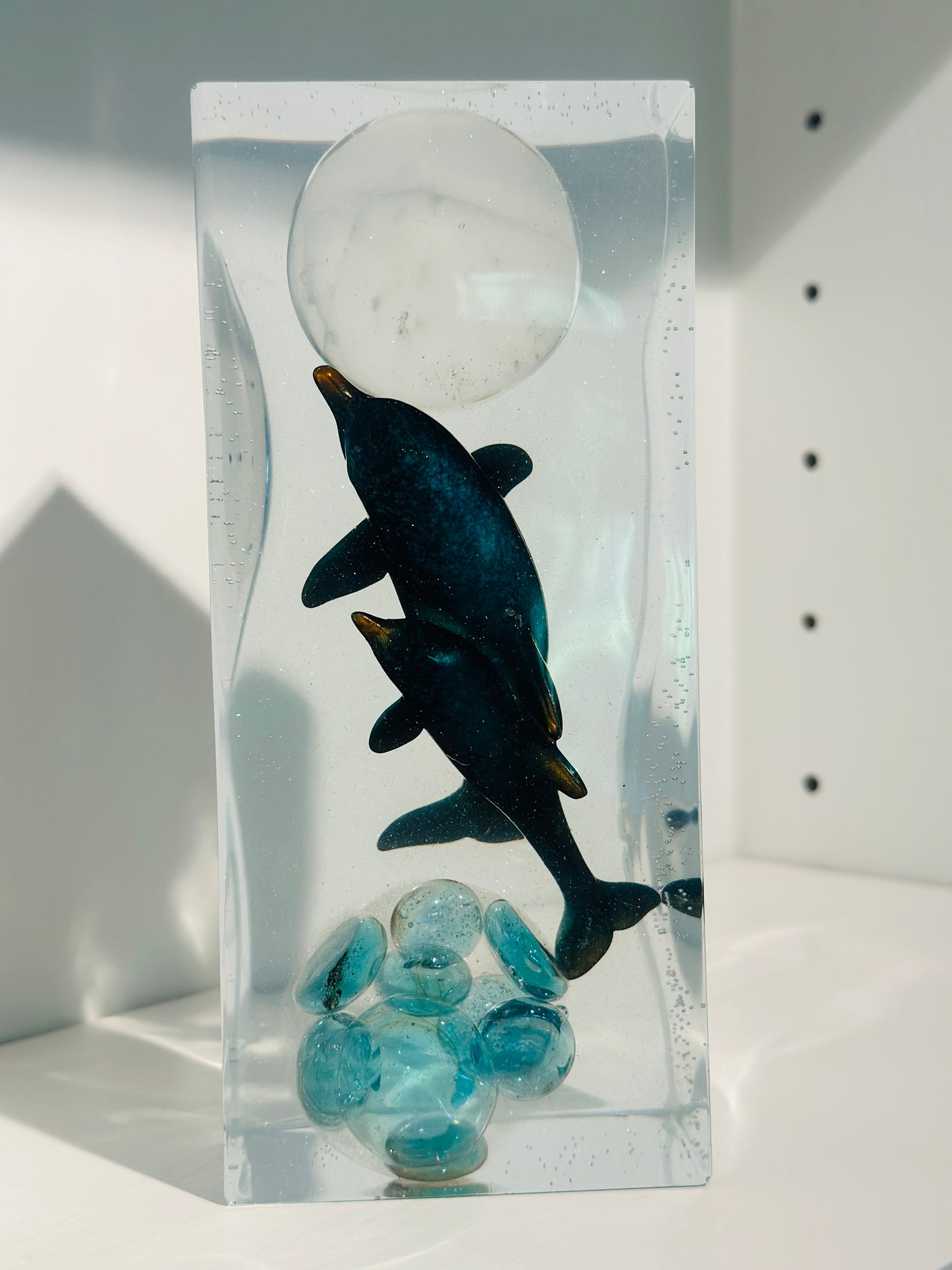 Full Moon Aquatic Dream Dolphins