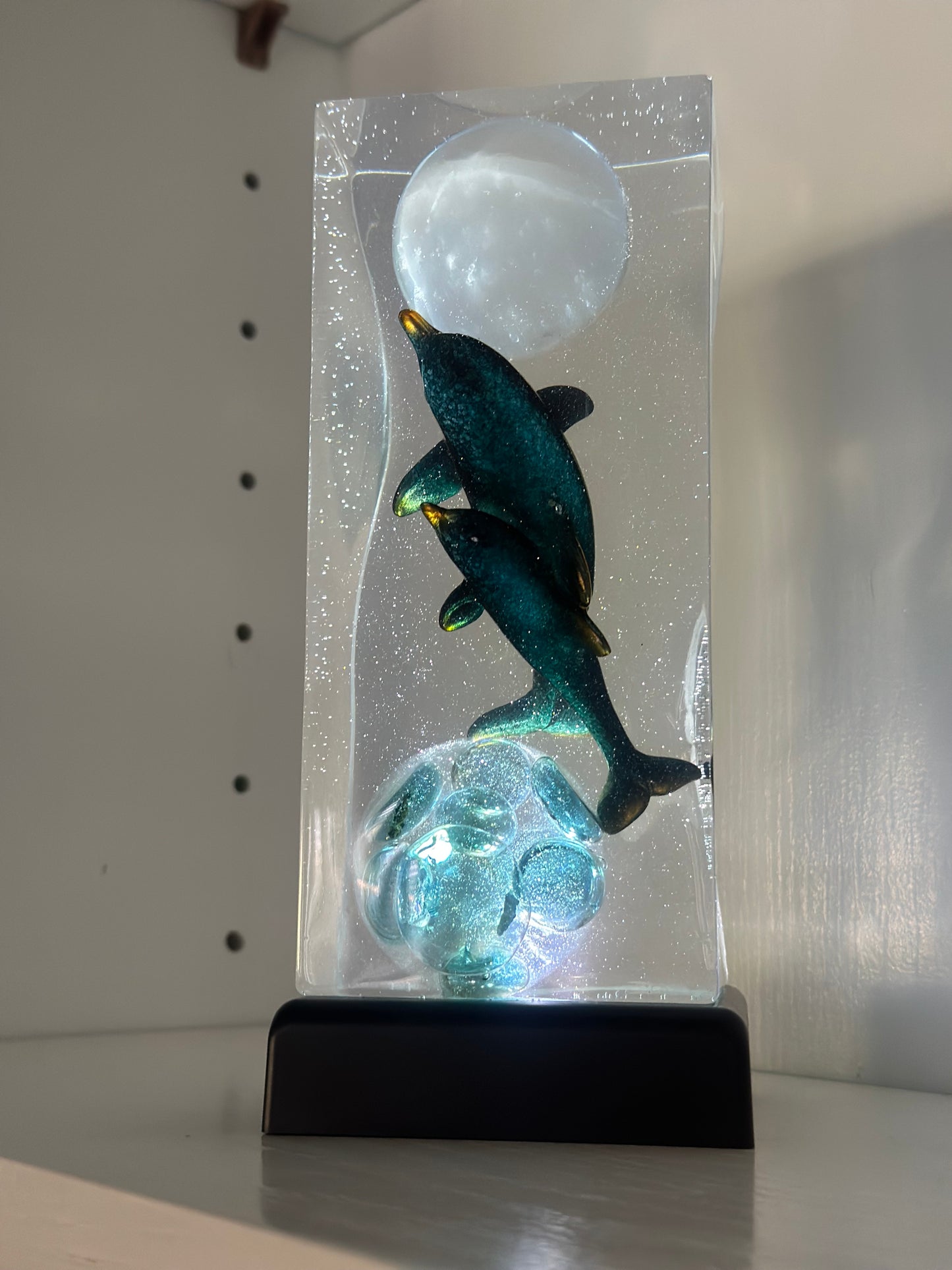 Full Moon Aquatic Dream Dolphins