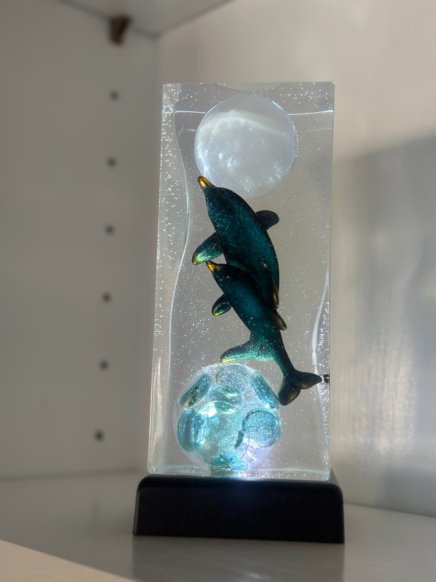 Full Moon Aquatic Dream Dolphins