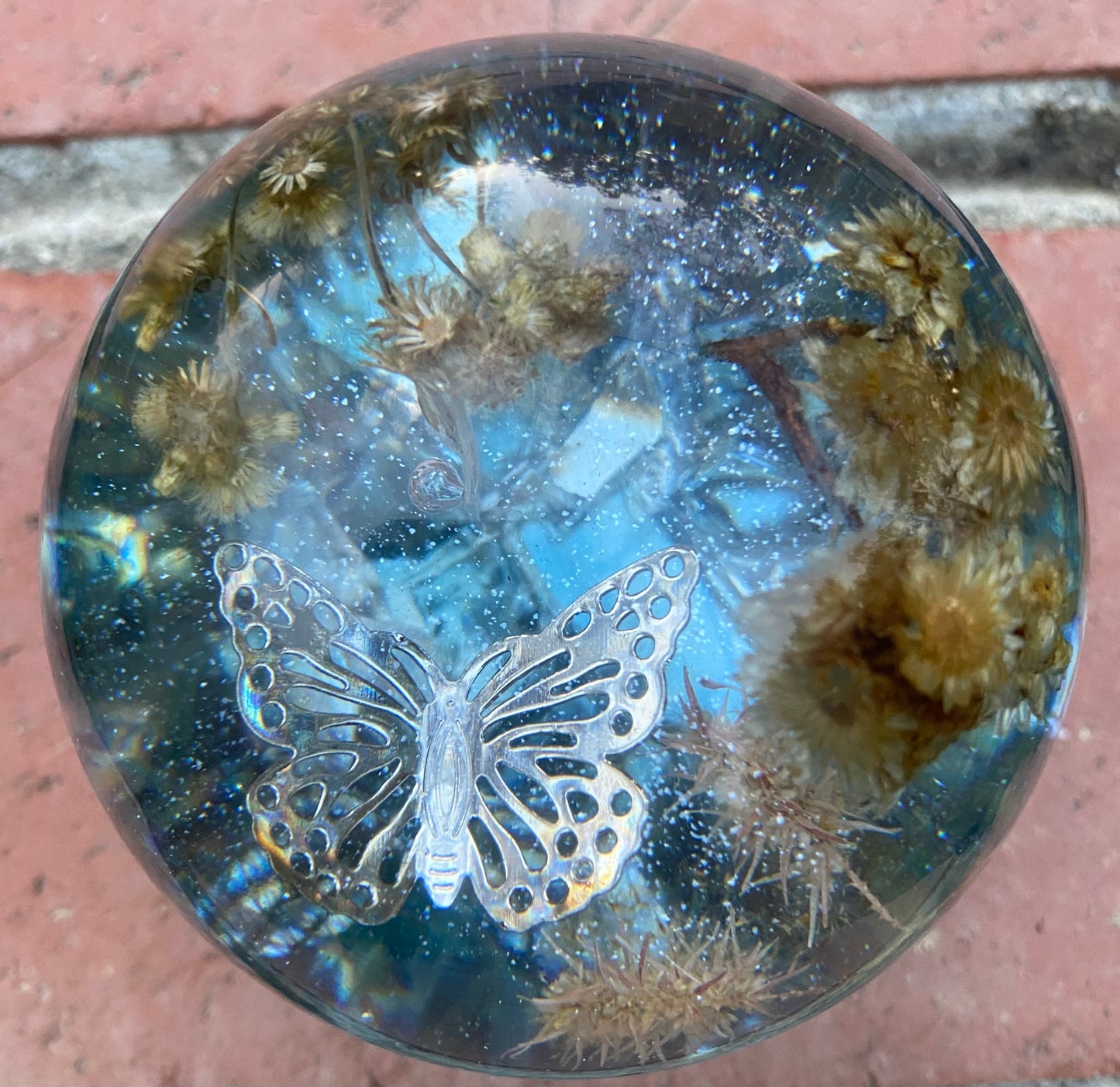 Blue Sky, Golden Flower, Silver Butterfly Dream