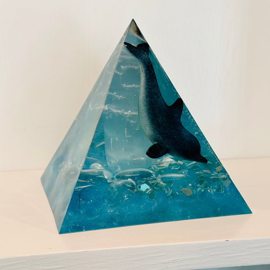 Selenite Tower Blue Dolphin Pyramid