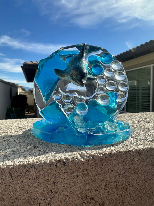 Leaping Dolphin Fantasy Standing Coaster